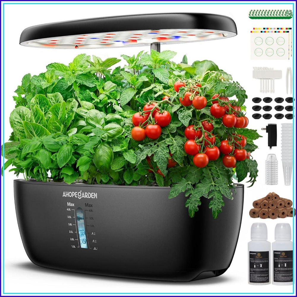 Indoor Herb Garden - Jardin hydroponique à 12 pots avec