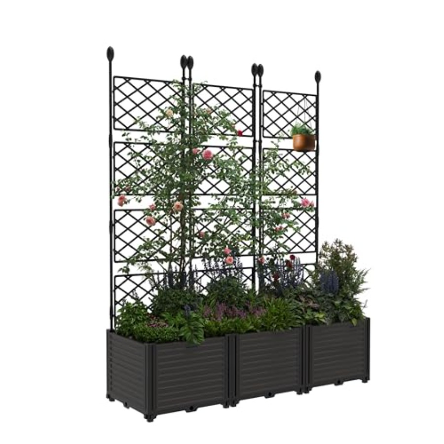 Raised Garden Bed - Kit de 3 jardinières modulaires surélevées