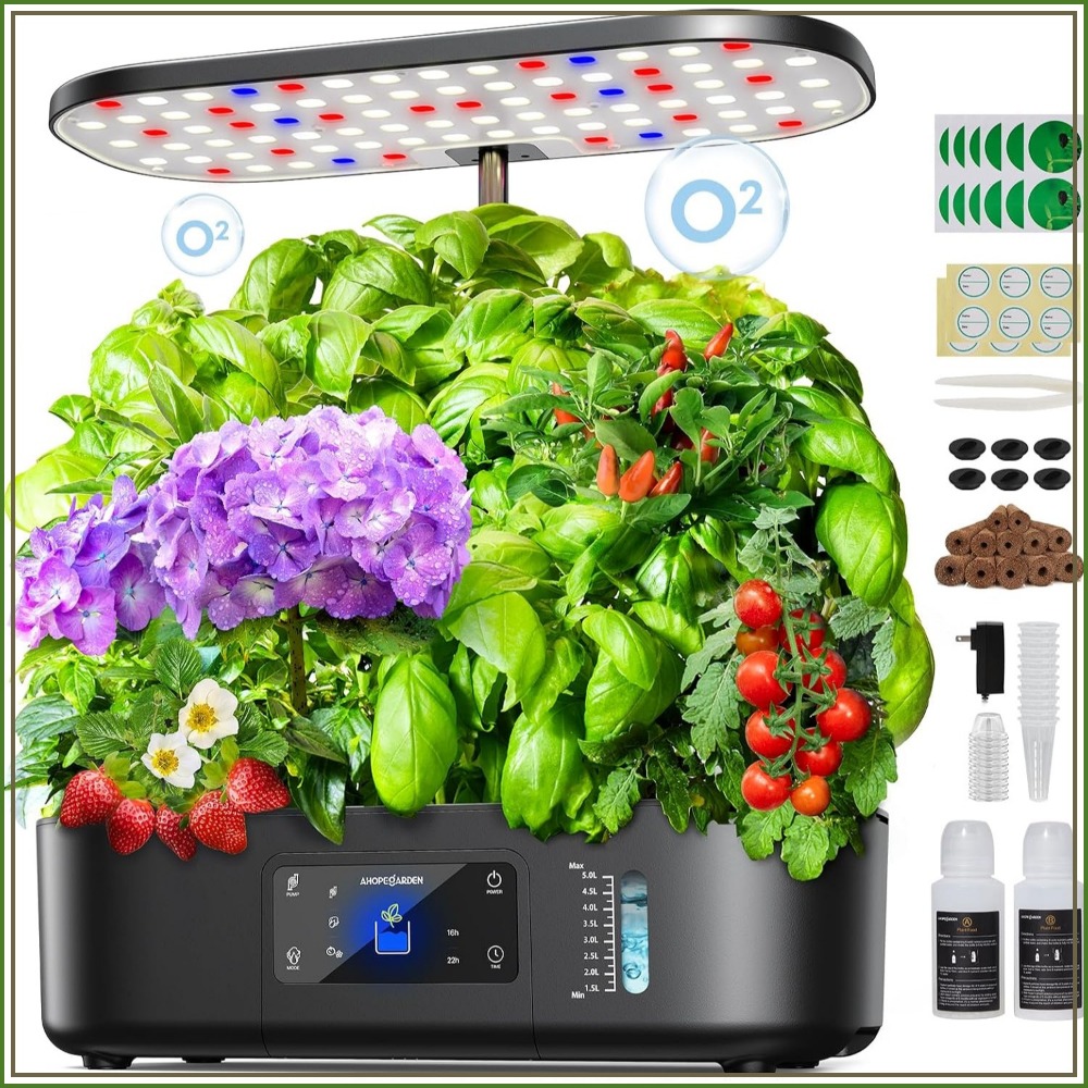 Indoor Herb Garden - Jardin hydroponique d'intérieur à 12 pots