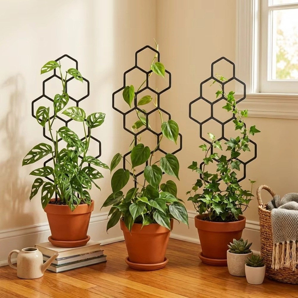 Indoor Herb Garden - Treillis pour plantes en plastique anti-rouille,