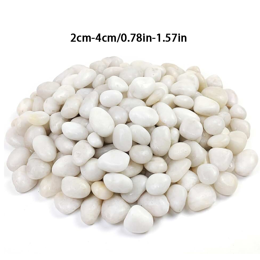Galets blancs polis 300/600g,  - Indoor Herb Garden avis et prix