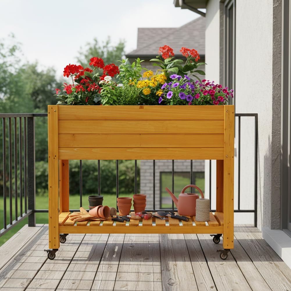 Jardinière surélevée mobile en - Raised Garden Bed avis et prix