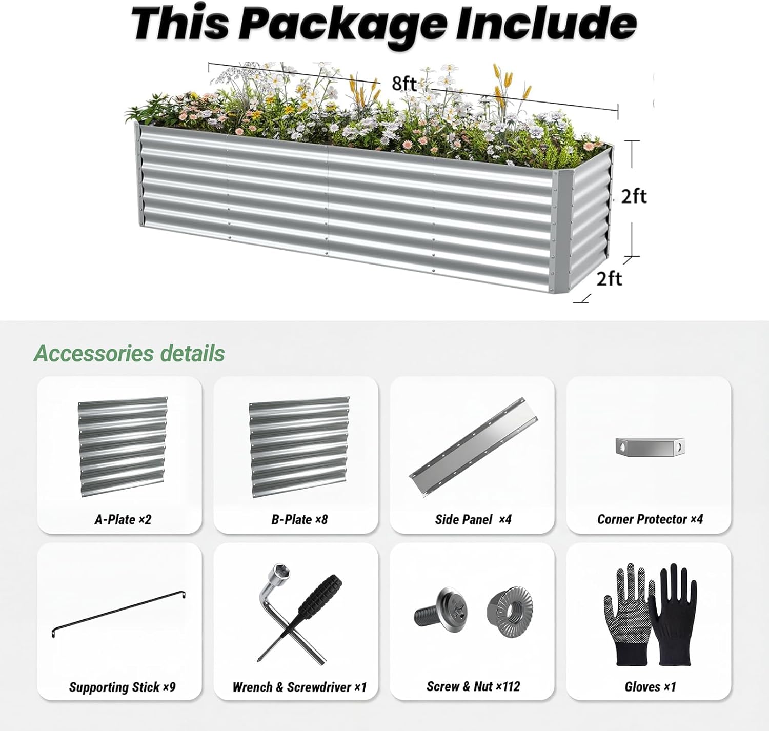 Bac de jardin surélevé galvani - Raised Garden Bed avis et prix