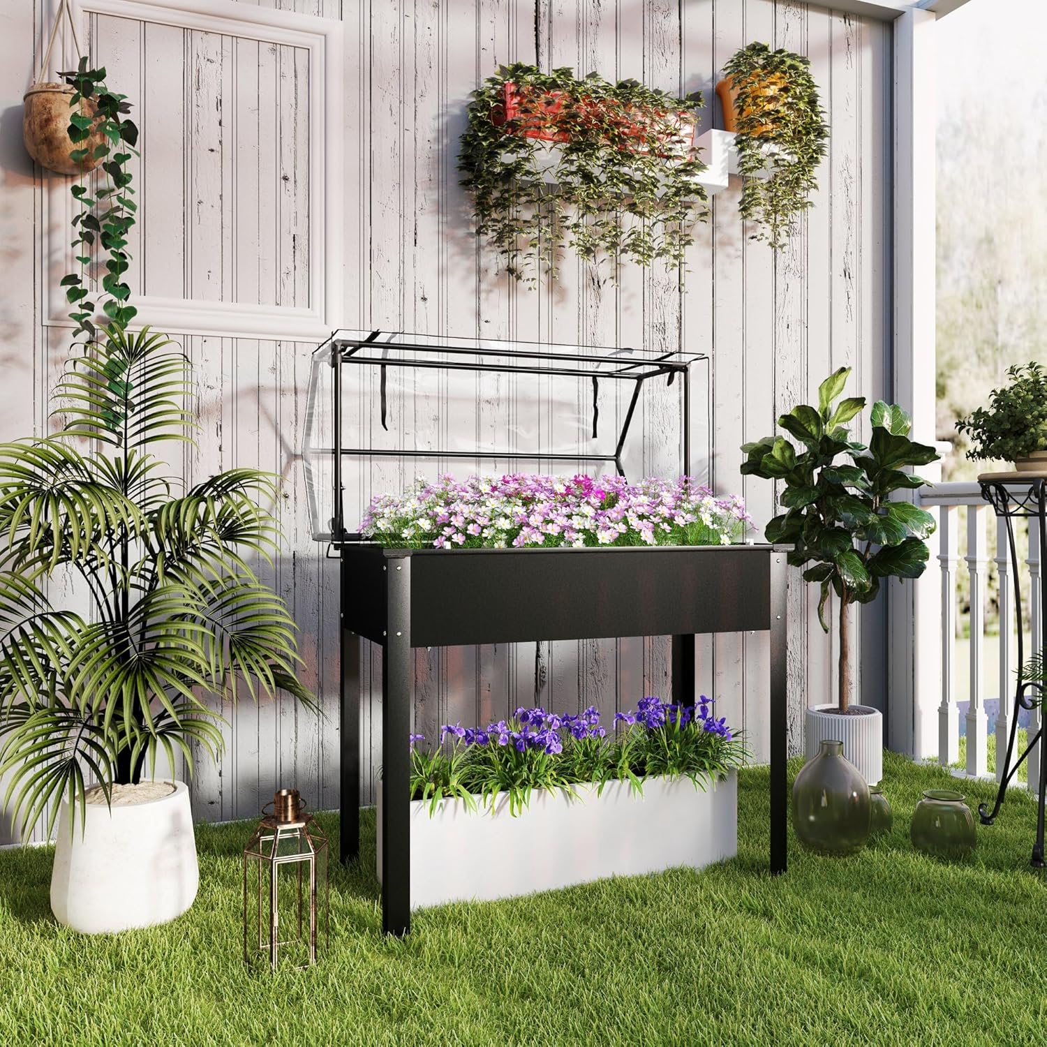 Jardinière surélevée noire pou - Raised Garden Bed avis et prix