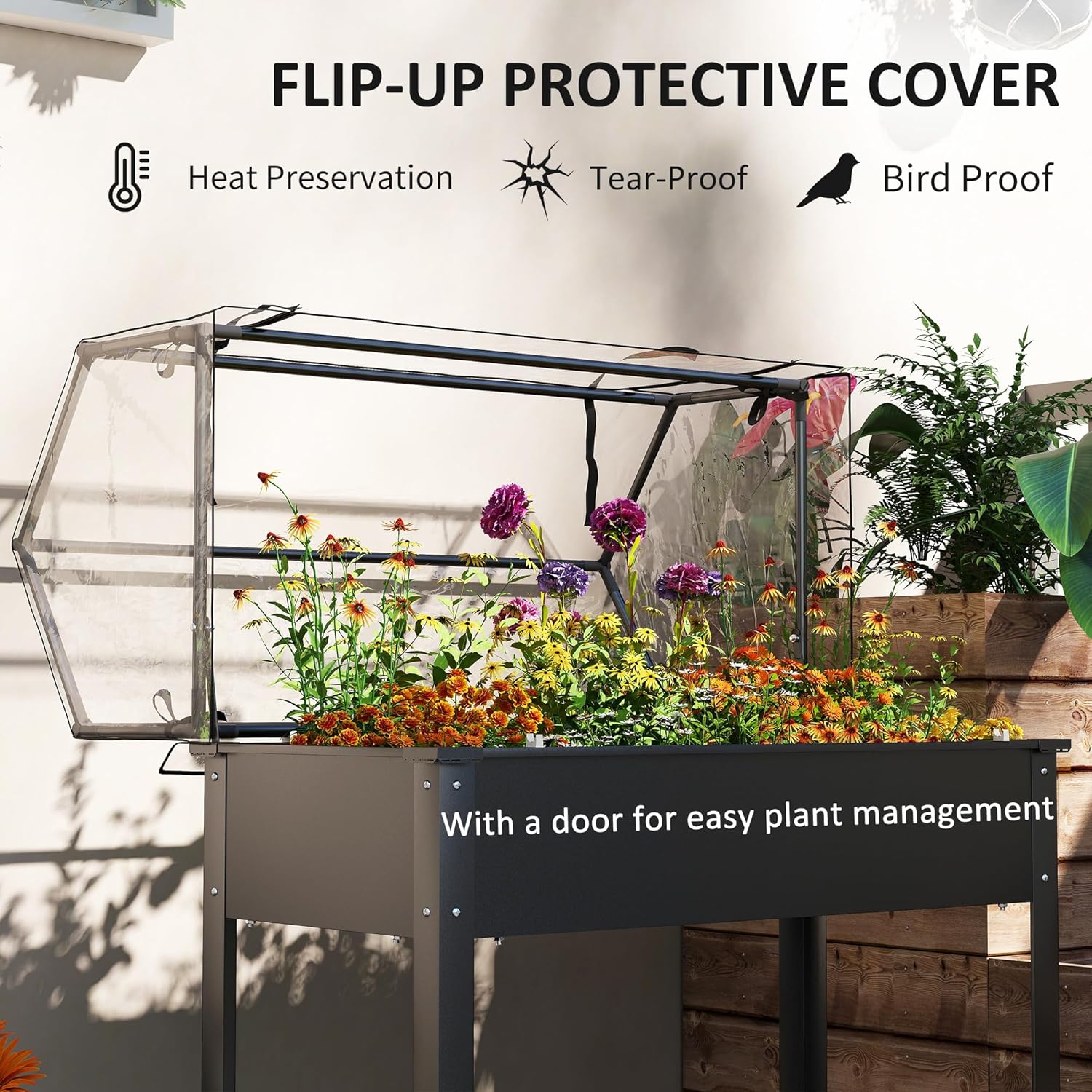 Jardinière surélevée noire pou - Raised Garden Bed avis et prix