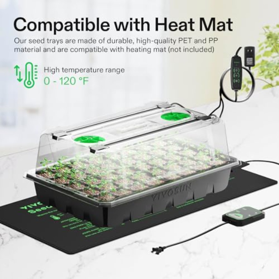 Lot de 6 plateaux de semis pou - Seed Starter Tray avis et prix