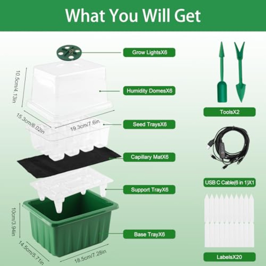 Kit de démarrage de semis avec - Seed Starter Tray avis et prix