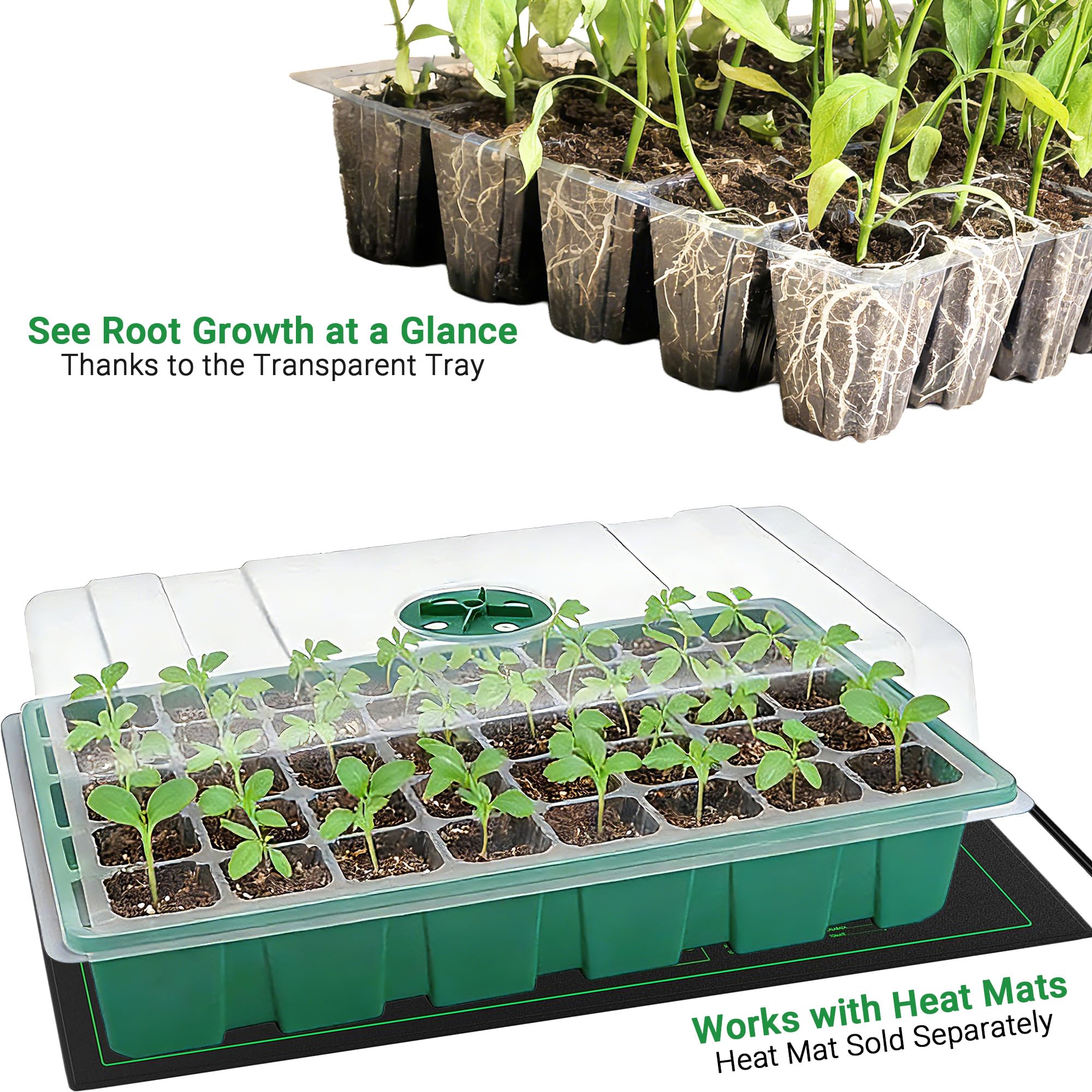 Avec couvercle transparent et  - Seed Starter Tray avis et prix