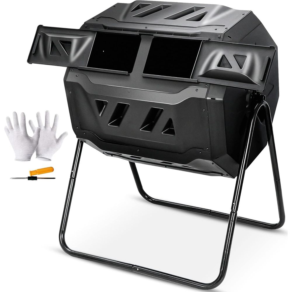 Bac à compost rotatif de 43 ga - Compost Bin avis et prix