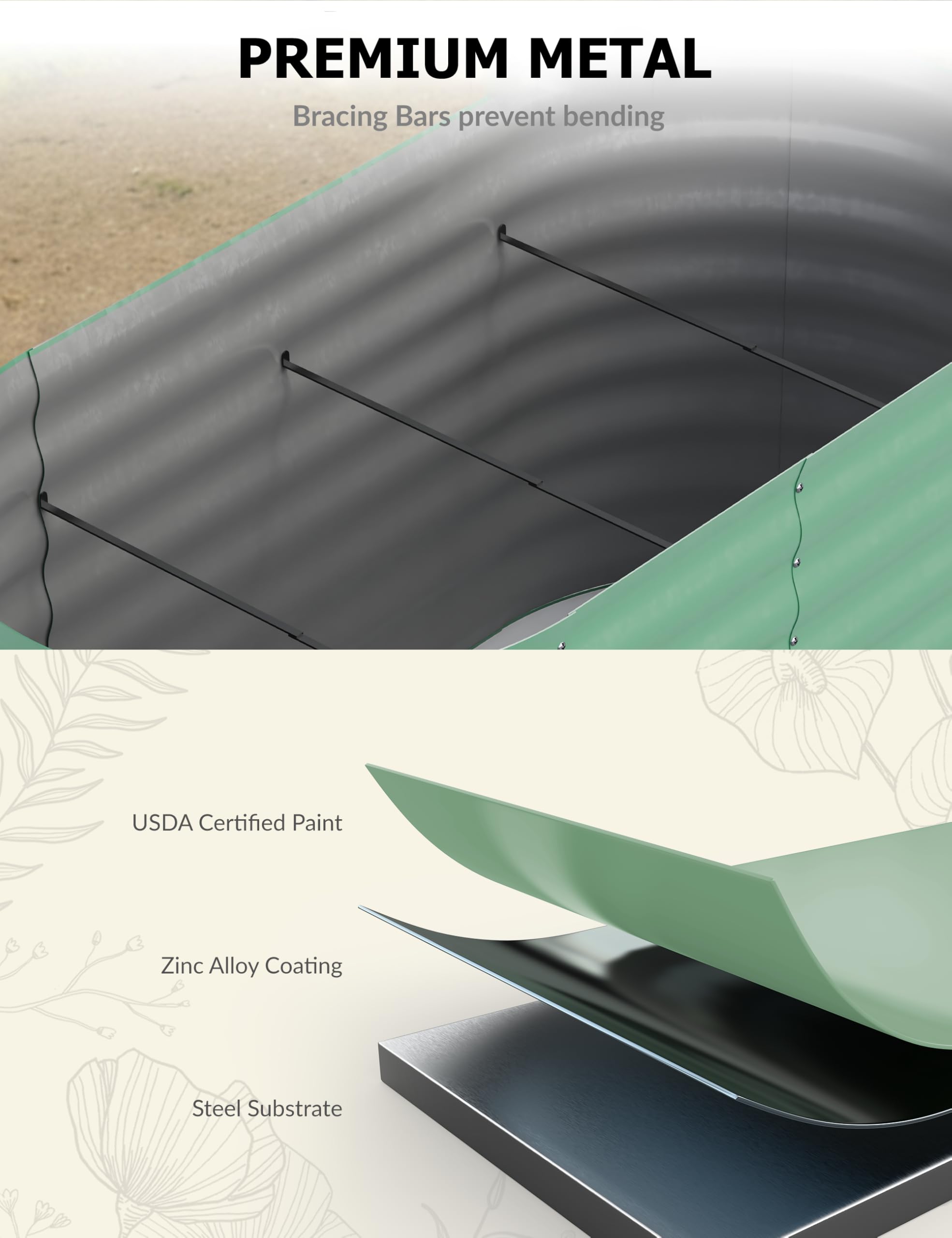 Bac de jardin surélevé galvani - Raised Garden Bed avis et prix
