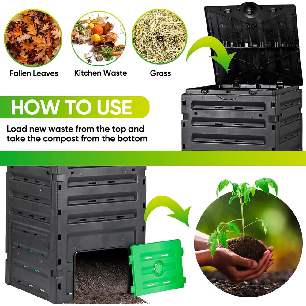 Bac à compost de jardin de 120 - Compost Bin avis et prix