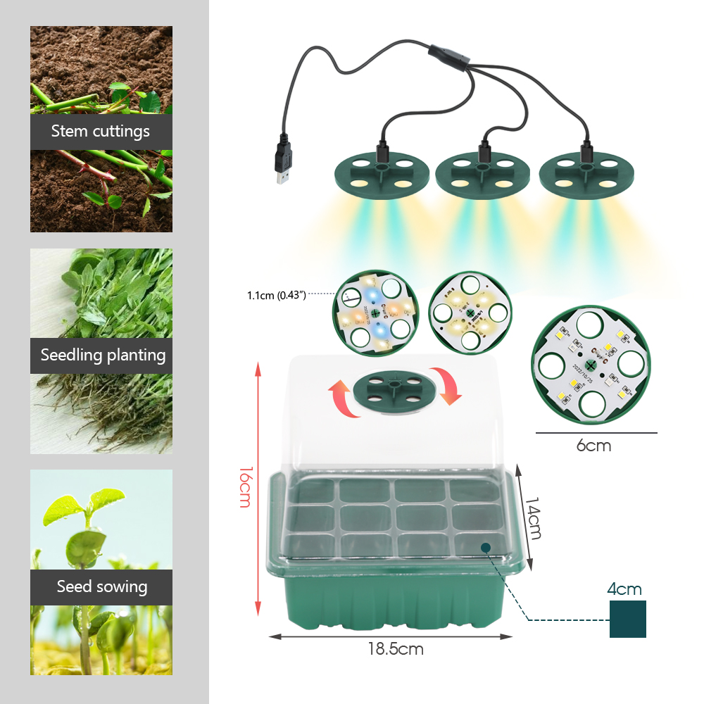 Pots de pépinière LED avec lum - Seed Starter Tray avis et prix