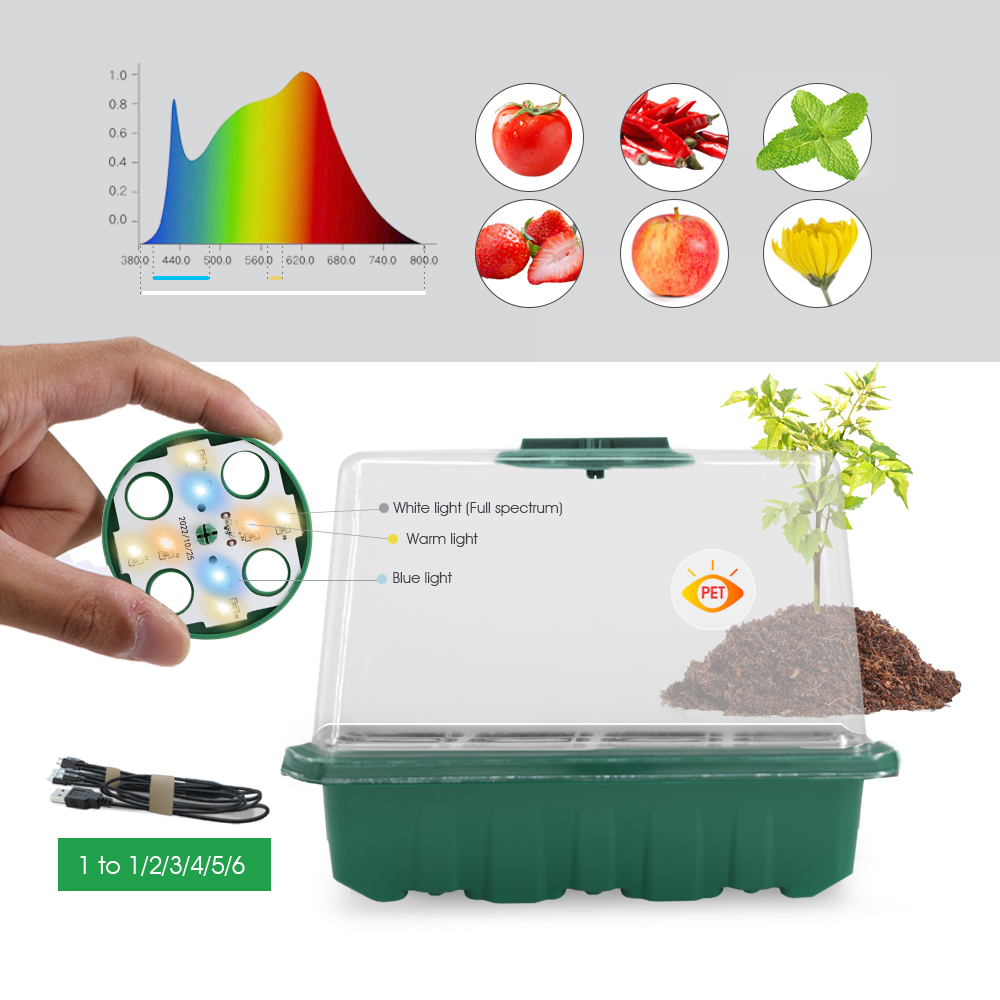 Pots de pépinière LED avec lum - Seed Starter Tray avis et prix