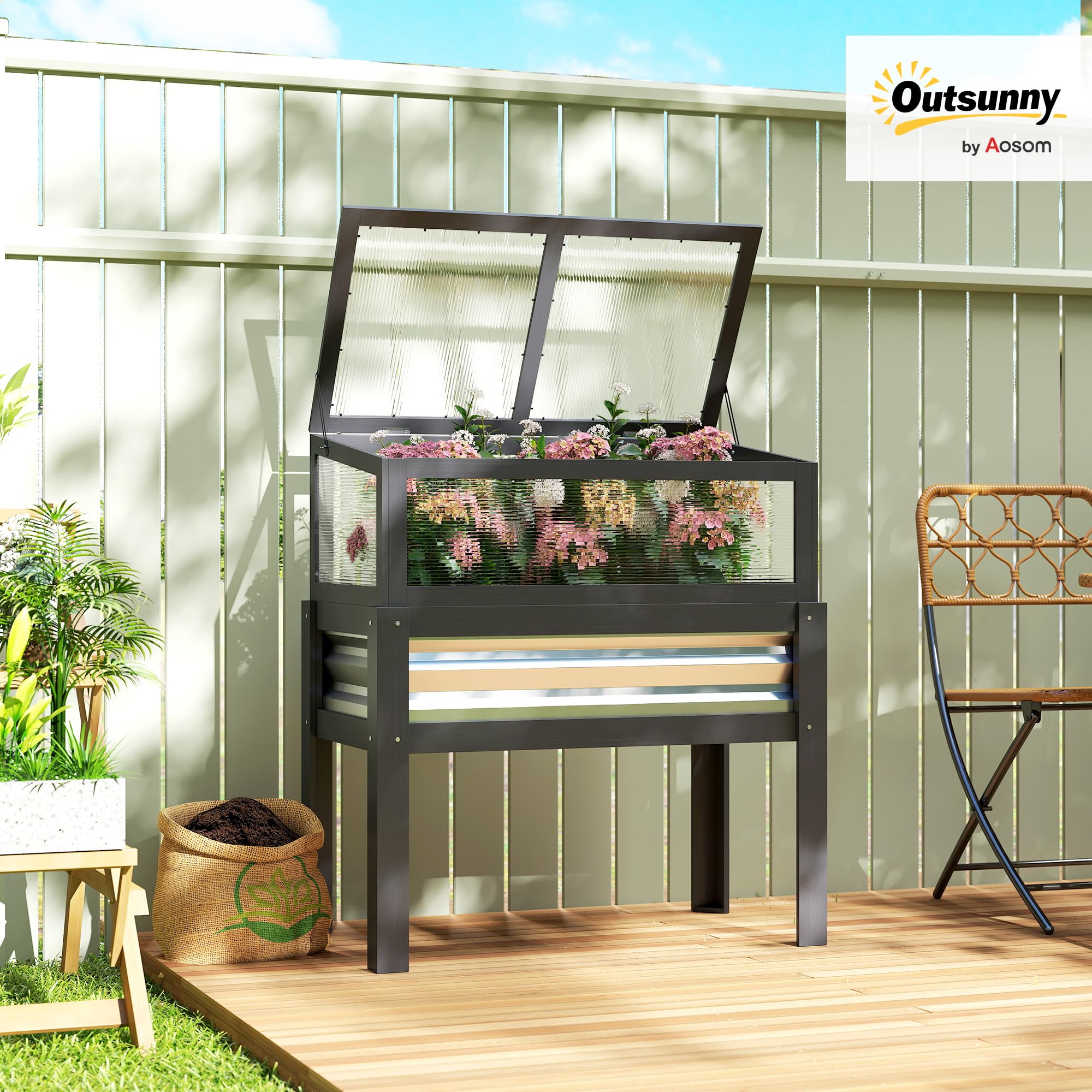 Bac à Jardin en Bois avec Toit - Raised Garden Bed avis et prix
