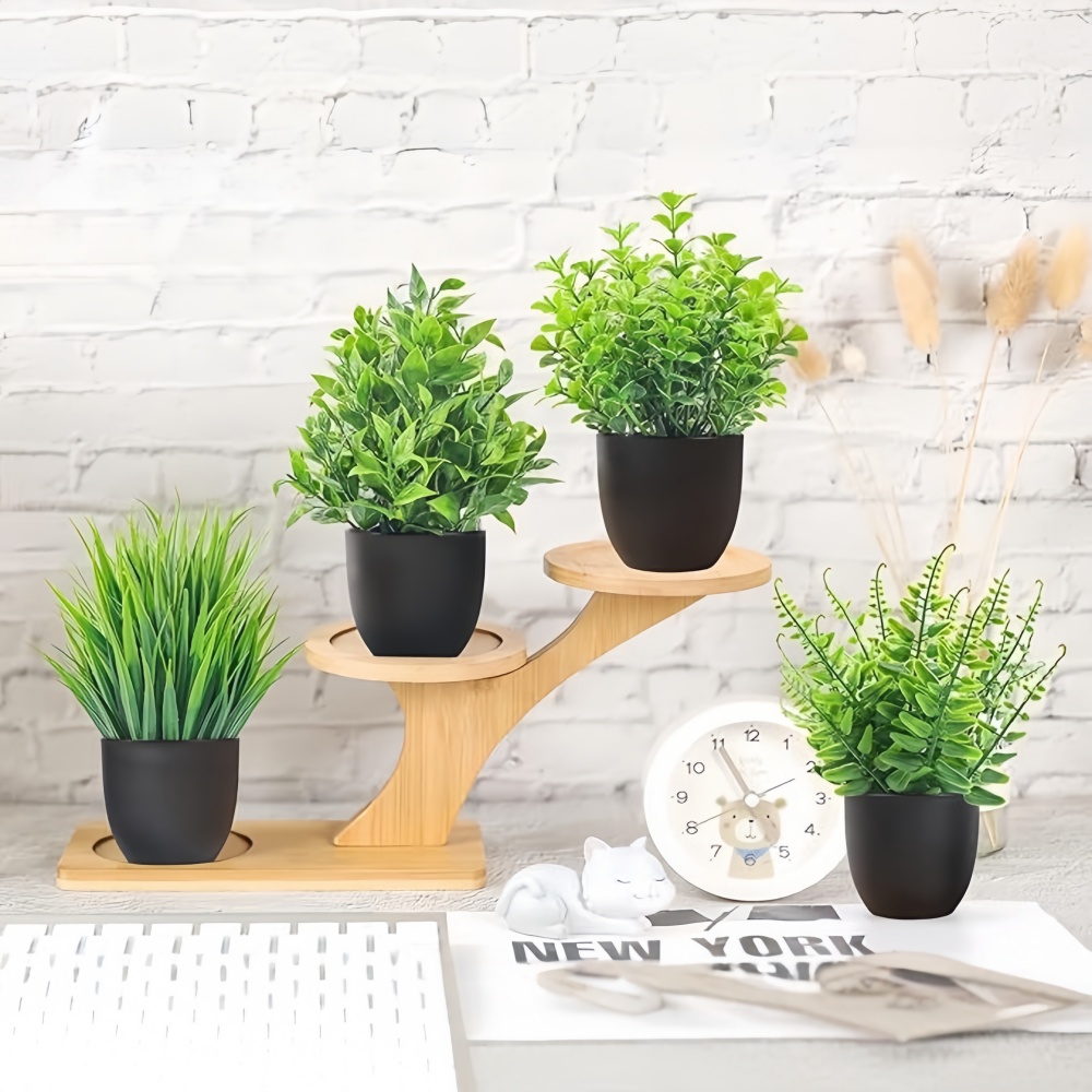 Lot de 4 mini-plantes artifici - Indoor Herb Garden avis et prix