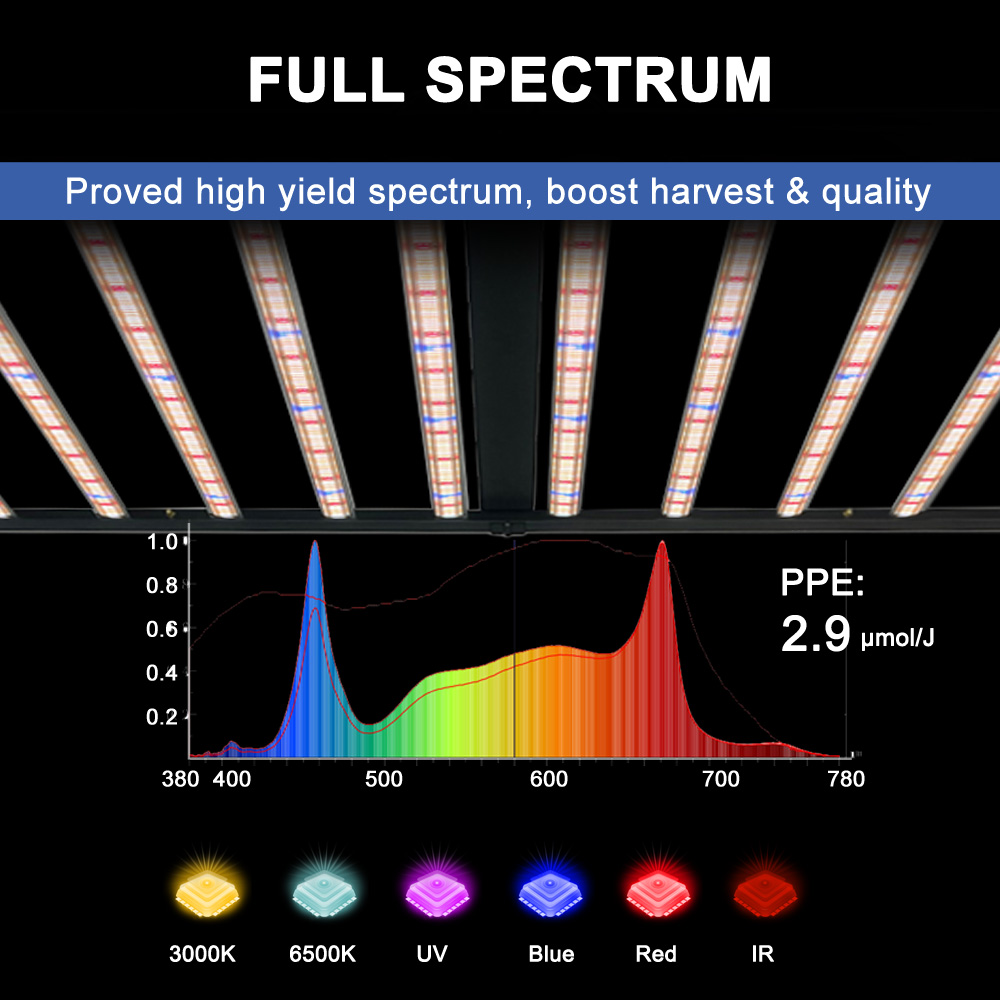 SLTMAKS 8x6FT 4X6FT 1000W Lamp - Grow Light Led avis et prix