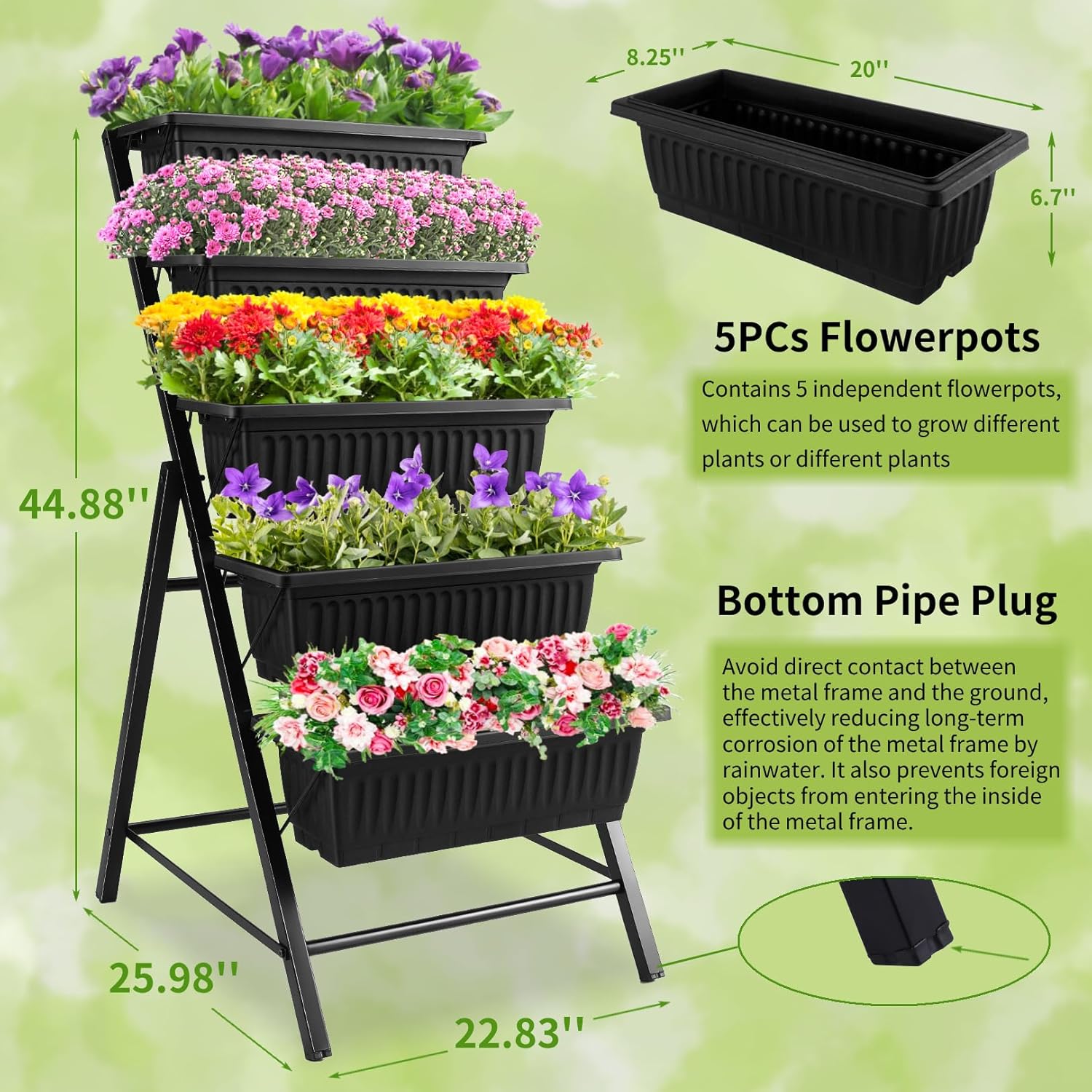 Jardinière verticale en métal  - Vertical Planter avis et prix