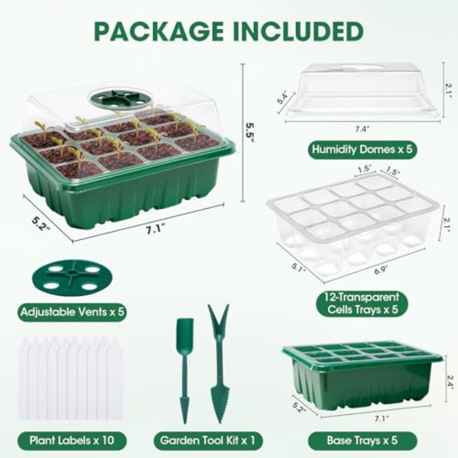 Lot de 5 plateaux de semis ave - Seed Starter Tray avis et prix
